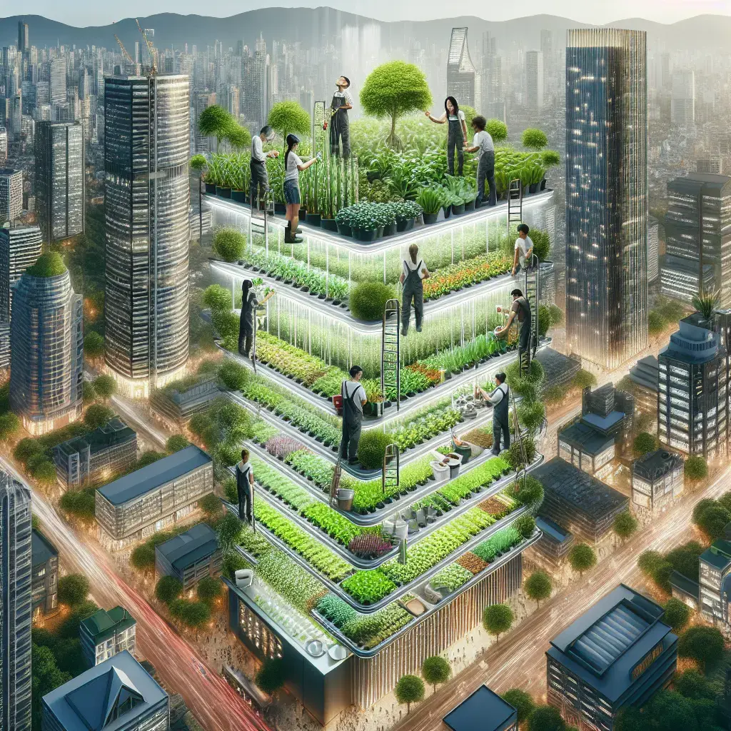Representation of Tecnologías innovadoras que impulsan la agricultura vertical en las ciudades