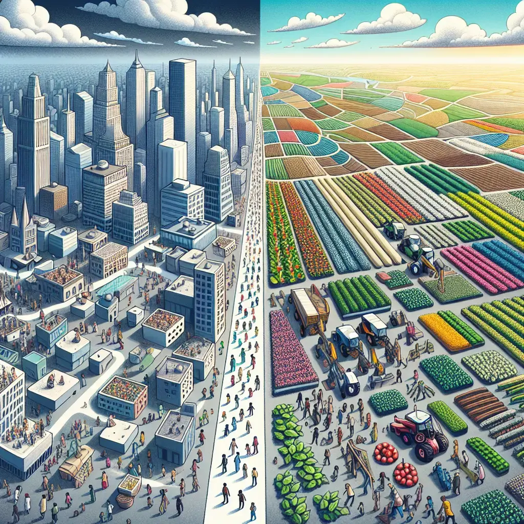 Representation of Crecimiento de la Población Urbana y el Futuro de la Agricultura